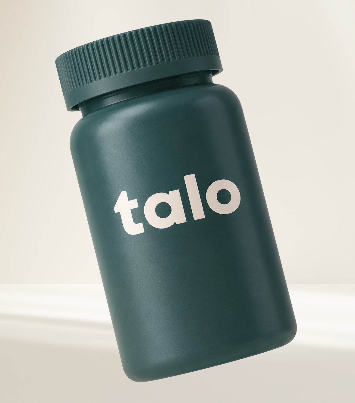 Talo branded supplement bottle